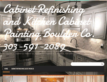 Tablet Screenshot of cabinetrefinishing.info